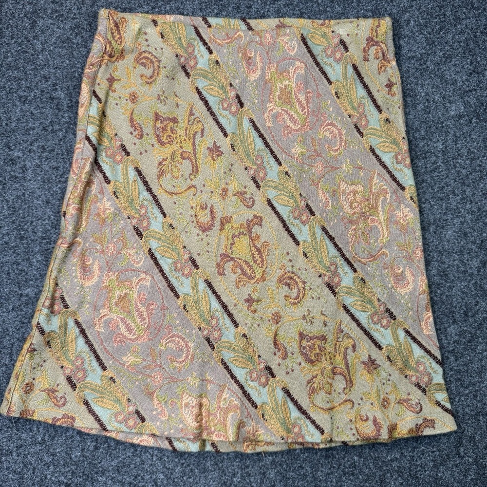 Vtg-Style Cabi Tapestry Paisley Midi Skirt S, Whimsigoth Dark Academia Boho Chic